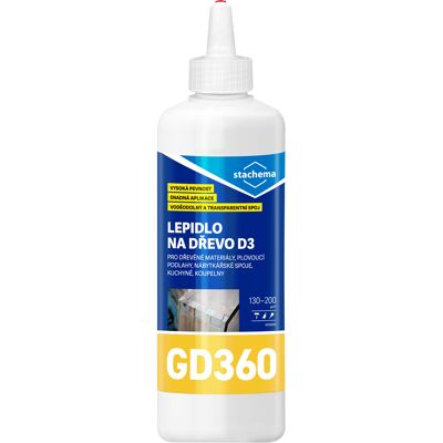Lepidlo na dřevo D3 Stachema GD360 0,5 kg Lepidlo na dřevo D3 Stachema GD360 0,5 kg