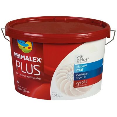 Malba interiérová PRIMALEX Plus bílá, 4 kg Malba interiérová PRIMALEX Plus bílá, 4 kg