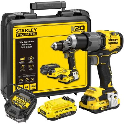 Vrtačka s příklepem AKU Stanley FatMax SFMCD726D2K 18 V Vrtačka s příklepem AKU Stanley FatMax SFMCD726D2K 18 V