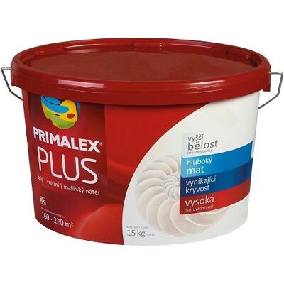 Malba interiérová PRIMALEX Plus bílá, 15 kg Malba interiérová PRIMALEX Plus bílá, 15 kg