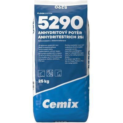 Potěr anhydritový Cemix 5290 25 kg Potěr anhydritový Cemix 5290 25 kg