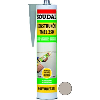 Tmel konstrukční Soudal 25D šedý 280 ml Tmel konstrukční Soudal 25D šedý 280 ml
