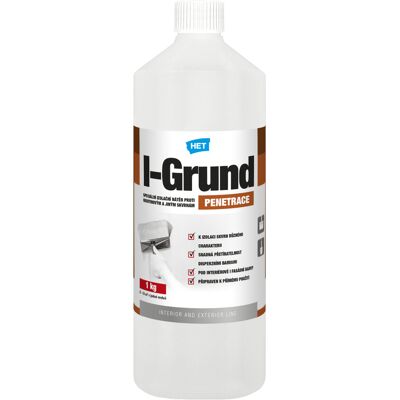 Nátěr proti skvrnám HET I-Grund bezbarvý 1 kg Nátěr proti skvrnám HET I-Grund bezbarvý 1 kg