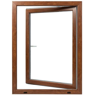 Okno plastové BRAVO OS1 golden oak/white levé 900×1 200 mm Okno plastové BRAVO OS1 golden oak/white levé 900×1 200 mm