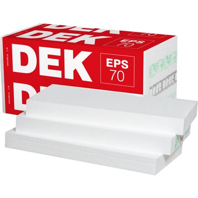 DEK Tepelná izolace Bachl EPS 70 F 100 mm (2,5 m2/bal.) (15 bal./pal.) DEK Tepelná izolace Bachl EPS 70 F 100 mm (2,5 m2/bal.) (15 bal./pal.)