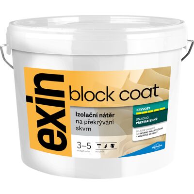 Nátěr k zakrývání skvrn Stachema EXIN BLOCK COAT bílá 12 kg Nátěr k zakrývání skvrn Stachema EXIN BLOCK COAT bílá 12 kg