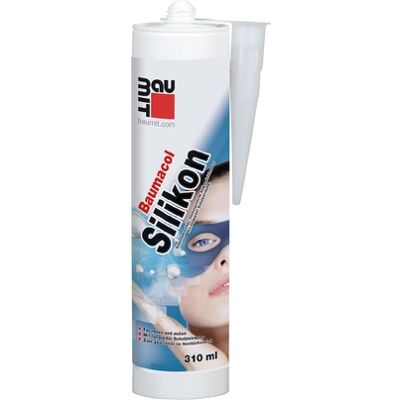 Tmel silikonový sanitární Baumit Baumacol Silikon transparent 310 ml Tmel silikonový sanitární Baumit Baumacol Silikon transparent 310 ml