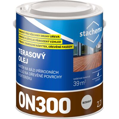 Olej terasový Stachema ON300 antik-šedý 2,2 l Olej terasový Stachema ON300 antik-šedý 2,2 l