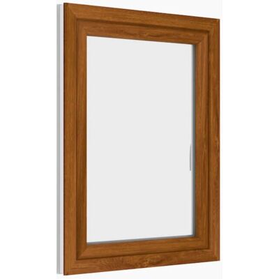 Okno plastové BRAVO OS1 golden oak/white pravé 600×900 mm Okno plastové BRAVO OS1 golden oak/white pravé 600×900 mm