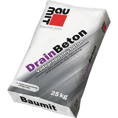 Beton drenážní Baumit DrainBeton 4 mm 25 kg Beton drenážní Baumit DrainBeton 4 mm 25 kg