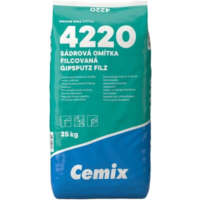 Omítka sádrová Cemix 4220 filcovaná 25 kg Omítka sádrová Cemix 4220 filcovaná 25 kg