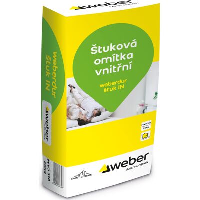 Omítka štuková weberdur štuk IN 25 kg Omítka štuková weberdur štuk IN 25 kg
