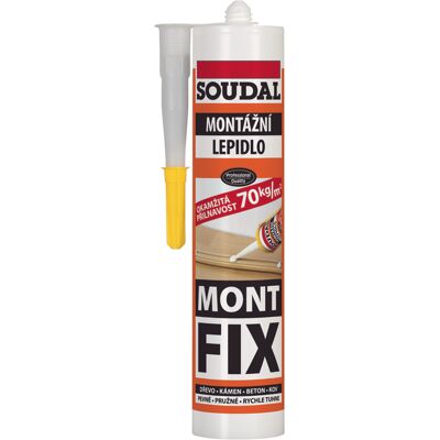 Lepidlo montážní Soudal MONT FIX 300 ml Lepidlo montážní Soudal MONT FIX 300 ml