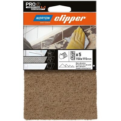 Pad brusný textilní ruční Norton Clipper 150×115 mm střední Pad brusný textilní ruční Norton Clipper 150×115 mm střední