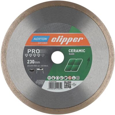 Kotouč řezný DIA Norton Pro Ceram Glass 250×25,4 mm Kotouč řezný DIA Norton Pro Ceram Glass 250×25,4 mm