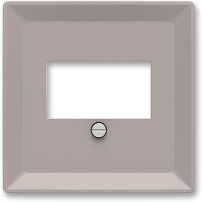Kryt zásuvka komunikační/reproduktorová ABB Zoni greige, bílá Kryt zásuvka komunikační/reproduktorová ABB Zoni greige, bílá