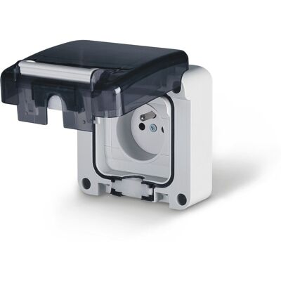 Venkovní zásuvka IP66 Protecta 16A - Šedá Venkovní zásuvka IP66 Protecta 16A - Šedá