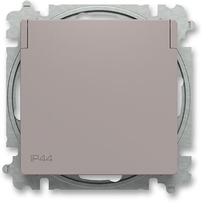 Zásuvka 230 V jednonásobná ABB Zoni IP 44 greige, bílá Zásuvka 230 V jednonásobná ABB Zoni IP 44 greige, bílá