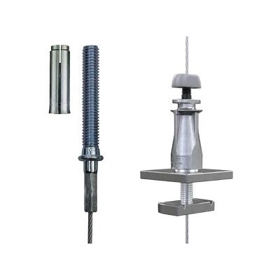 Závěs lankový nosníkový Gripple Uni Grip – Central Exit 2 M8, závitový kolík s kotvou 2 m Závěs lankový nosníkový Gripple Uni Grip – Central Exit 2 M8, závitový kolík s kotvou 2 m