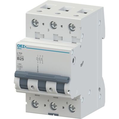 Jistič OEZ LTP-25B-3 6 kA B 25 A Jistič OEZ LTP-25B-3 6 kA B 25 A
