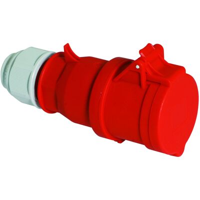 Prodlužovací kabel Bals 400V 32A Červen IP44 Rychlé připojení 4P 4h 380-415V Prodlužovací kabel Bals 400V 32A Červen IP44 Rychlé připojení 4P 4h 380-415V