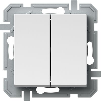 Přepínač střídavý dvojitý řazení 6+6 TEM Logiq bílá Přepínač střídavý dvojitý řazení 6+6 TEM Logiq bílá