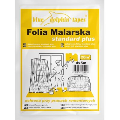 Fólie zakrývací LDPE Blue Dolphin Standard Plus 4×5 m 13 µm Fólie zakrývací LDPE Blue Dolphin Standard Plus 4×5 m 13 µm