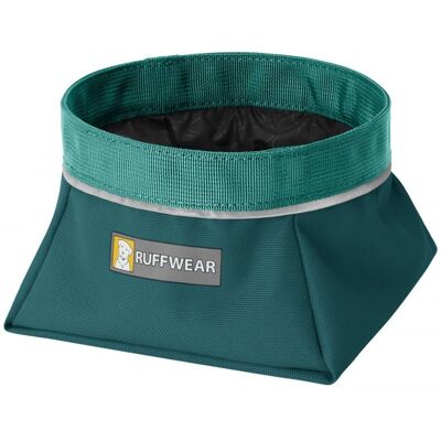 Ruffwear Quencher™ Cestovní miska pro psy Šedá, Zelená M Ruffwear Quencher™ Cestovní miska pro psy Šedá, Zelená M