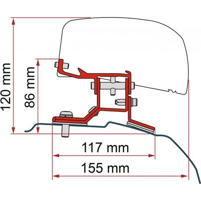 Fiamma KIT FORD CUSTOM L1 - DB Fiamma KIT FORD CUSTOM L1 - DB