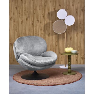 Elegantní SHELL Relaxační Křeslo z Šedé Tkaniny Halmar Elegantní SHELL Relaxační Křeslo z Šedé Tkaniny Halmar