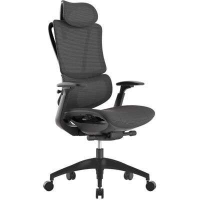 Kancelářská ergonomická židle KLEM — síťovina, tmavě šedá antracit Antares Kancelářská ergonomická židle KLEM — síťovina, tmavě šedá antracit Antares