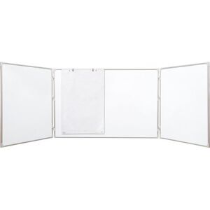 2x3 Trojdílná bílá magnetická tabule 120x90/240 cm, keramická, ALU rám 2x3 Trojdílná bílá magnetická tabule 120x90/240 cm, keramická, ALU rám