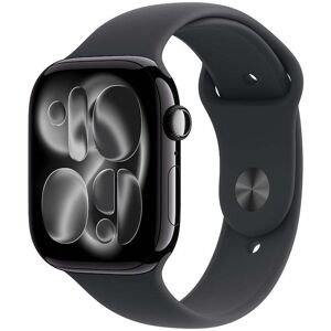 Apple Watch Series 11 GPS + Cellular 42mm klavírně černé hliníkové pouzdro s černým sportovním řemínkem - M/L Apple Watch Series 11 GPS + Cellular 42mm klavírně černé hliníkové pouzdro s černým sportovním řemínkem - M/L