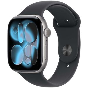 Apple Watch Series 11 GPS + Cellular 42mm vesmírně šedé hliníkové pouzdro s černým sportovním řemínkem - S/M Apple Watch Series 11 GPS + Cellular 42mm vesmírně šedé hliníkové pouzdro s černým sportovním řemínkem - S/M