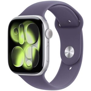 Apple Watch Series 11 GPS 46mm stříbrné hliníkové pouzdro s mlžně fialovým sportovním řemínkem - S/M Apple Watch Series 11 GPS 46mm stříbrné hliníkové pouzdro s mlžně fialovým sportovním řemínkem - S/M