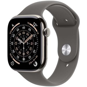 Apple Watch Series 11 GPS + Cellular 46mm přírodní titanové pouzdro se skálově šedým sportovním řemínkem - M/L Apple Watch Series 11 GPS + Cellular 46mm přírodní titanové pouzdro se skálově šedým sportovním řemínkem - M/L