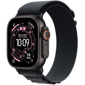 Apple Watch Ultra 3 GPS + Cellular 49mm černě titanové pouzdro s černým alpským tahem - S Apple Watch Ultra 3 GPS + Cellular 49mm černě titanové pouzdro s černým alpským tahem - S