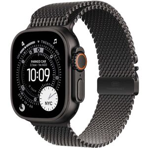Apple Watch Ultra 3 GPS + Cellular 49mm černě titanové pouzdro s černě titanovým milánským tahem z titanu - S Apple Watch Ultra 3 GPS + Cellular 49mm černě titanové pouzdro s černě titanovým milánským tahem z titanu - S