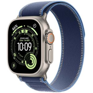 Apple Watch Ultra 3 GPS + Cellular 49mm přírodně titanové pouzdro s modře/jasně modrým trailovým tahem - S/M Apple Watch Ultra 3 GPS + Cellular 49mm přírodně titanové pouzdro s modře/jasně modrým trailovým tahem - S/M