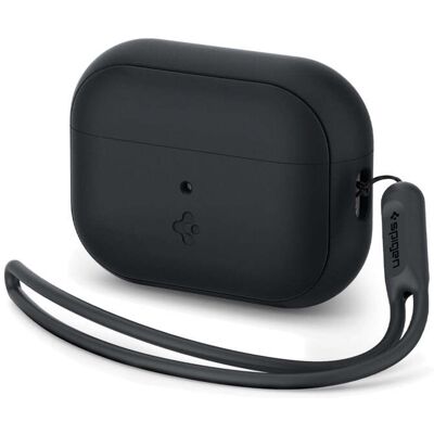 Obal pro AirPods Pro 2 gen. Spigen Silicone Fit - černý Obal pro AirPods Pro 2 gen. Spigen Silicone Fit - černý