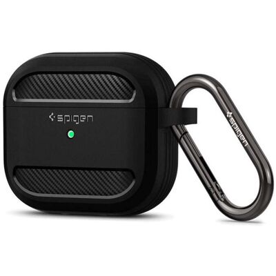 Obal pro AirPods 3 Spigen Rugged Armor - černý Obal pro AirPods 3 Spigen Rugged Armor - černý