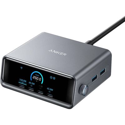 Nabíječka Anker Prime 250W GaN - Rychlé nabíjení Nabíječka Anker Prime 250W GaN - Rychlé nabíjení