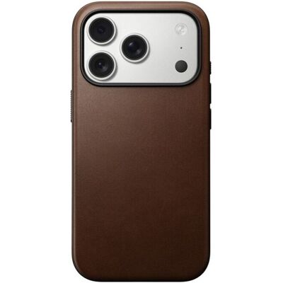 Kryt pro iPhone 17 Pro Nomad Modern Leather Case - hnědý Kryt pro iPhone 17 Pro Nomad Modern Leather Case - hnědý