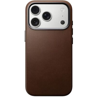 Kryt pro iPhone 17 Pro Nomad Traditional Leather Case - hnědý Kryt pro iPhone 17 Pro Nomad Traditional Leather Case - hnědý