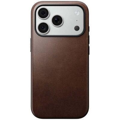 Kožený kryt pro iPhone 18 Pro/17 Pro Nomad Modern Leather Case Horween - rustic brown (tmavě hnědá) Kožený kryt pro iPhone 18 Pro/17 Pro Nomad Modern Leather Case Horween - rustic brown (tmavě hnědá)