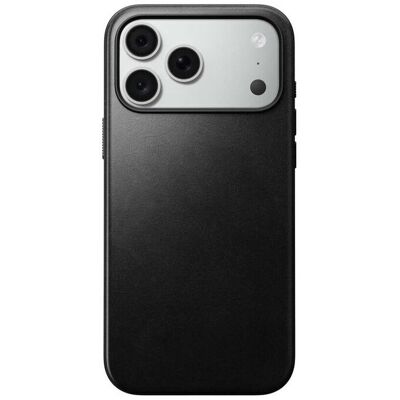 Kožený kryt pro iPhone 18 Pro Max/17 Pro Max Nomad Modern Leather Case Horween - černá Kožený kryt pro iPhone 18 Pro Max/17 Pro Max Nomad Modern Leather Case Horween - černá