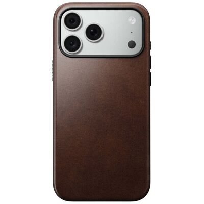 Kožený kryt pro iPhone 18 Pro Max/17 Pro Max Nomad Modern Leather Case Horween - rustic brown (tmavě hnědá) Kožený kryt pro iPhone 18 Pro Max/17 Pro Max Nomad Modern Leather Case Horween - rustic brown (tmavě hnědá)
