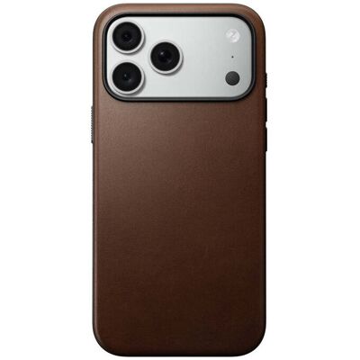 Kožený kryt pro iPhone 18 Pro Max/17 Pro Max Nomad Modern Leather Case - hnědá Kožený kryt pro iPhone 18 Pro Max/17 Pro Max Nomad Modern Leather Case - hnědá