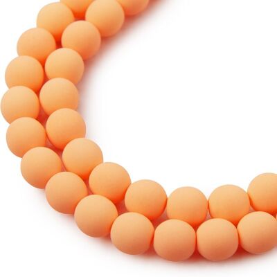 Estrela České mačkané korálky Estrela BONDELI 8 mm soft orange - 220 ks Estrela České mačkané korálky Estrela BONDELI 8 mm soft orange - 220 ks