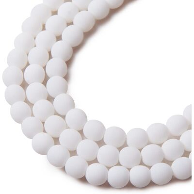 Estrela České mačkané korálky Estrela BONDELI 6 mm soft white - 300 ks Estrela České mačkané korálky Estrela BONDELI 6 mm soft white - 300 ks